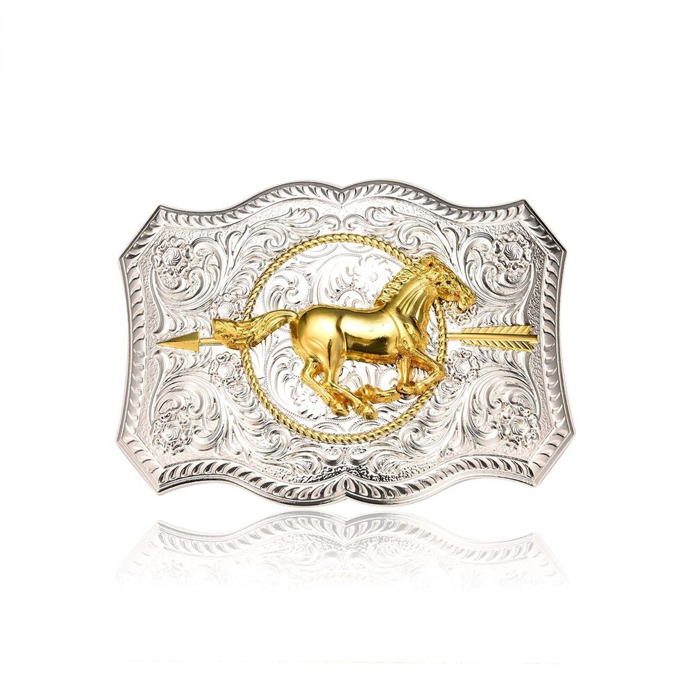 8539 MASOP Western Belt Buckle Cowboy Long Horn Bull Belts American Country